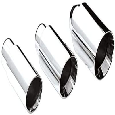 DIFFERENT TRENDS Dt-30013c 3.00in Slanted Double Wall Ss Exhaust Tip 3.00in Id / 4.00in Od