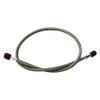 Nitrous Outlet 36" 8AN Stainless Braided Hose (Red Fittings) view 1