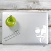Yoonek Graphics Anonymous Distinctive Signature mask Decal Sticker for Car Window, Laptop and More. # 1226 (6" x 3.8", White) view 1