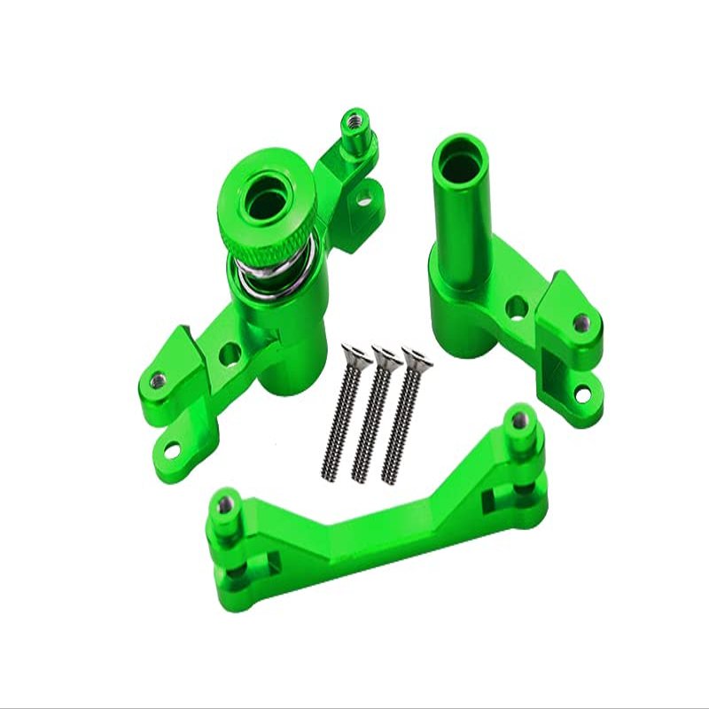 GPM For Traxxas Unlimited Desert Racer 4X4 (#85076-4) Upgrade Parts Aluminum Steering Assembly - 1 Set Green
