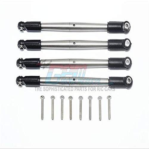 GPM For Traxxas E-Revo VXL 2.0 / E-Revo Brushless Upgrade Parts Stainless Steel Front/Rear Supporting Tie Rod - 4Pc Set