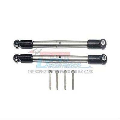 GPM For Traxxas E-Revo VXL 2.0 / E-Revo Brushless Upgrade Parts Stainless Steel Front/Rear Supporting Tie Rod - 1Pr Set