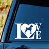 Bluegrass Decals M1153 Min Pin Miniature Pinscher Love Dog Decal Sticker for Car Window view 1