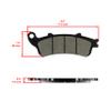 Caltric Front Brake Pads Compatible with Honda Nss250 Nss250A Nss250As Nss250S Reflex 250 2001-2006 view 2