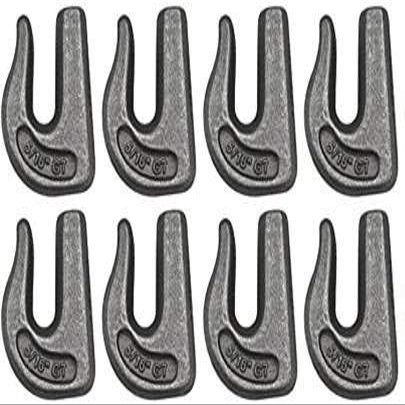 BA Products 11-516WGH-x8, Set of 8 Grade 70 Weldable Grab Hook for 5/16" Chain, Tow, Rigging, Weld on