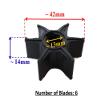 Boat Motor Water Pump Impeller 309-65021 0 M 47-95289 95289 Compatible For Tohatsu Nissan Mercury Quicksilver Outboard 2.5HP 3.5HP 2/4 stroke Engine view 2
