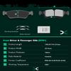 Ceramic Brake Pads Kits,SCITOO 8pcs Brakes Pads Set fit For BMW For 328i view 3