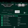 Ceramic Brake Pads Kits,SCITOO 8pcs Brakes Pads Set fit For BMW For 328i view 4