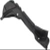 Garage-Pro Bumper Retainer Compatible with Toyota Corolla 2009-2013 Rear, Passenger Side view 2
