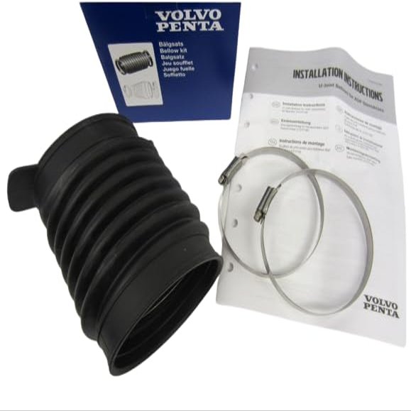 Genuine OEM Volvo Penta 21277185 Stern Drive U-Joint Bellow Kit for XDP Drive replace 3886847 3841482 3860419