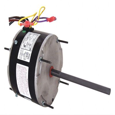 Century 1/3 to 1/6 HP Condenser Fan Motor,Permanent Split Capacitor,1075 Nameplate RPM,208-230 Voltage,Frame