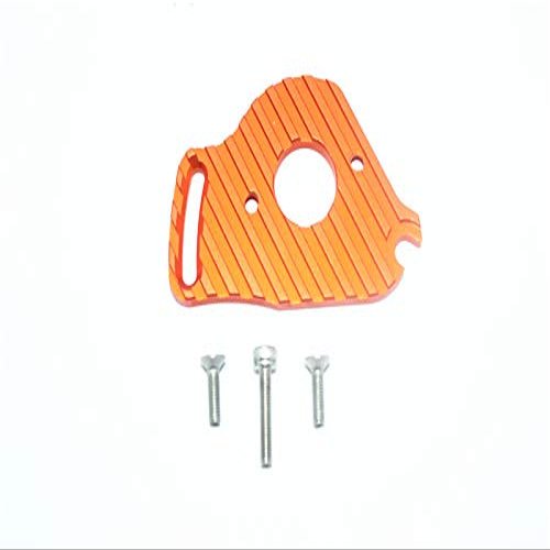 GPM For Traxxas Slash 4x4 LCG Upgrade Parts Aluminum Motor Plate With Heat Sink Fins - 1Pc Set Orange