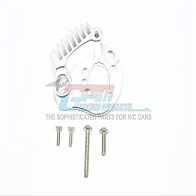 GPM For Traxxas E-Revo 2.0 VXL Brushless (86086-4) Upgrade Parts Aluminum Motor Mount With Heat Sink Fins - 1Pc Set Silver