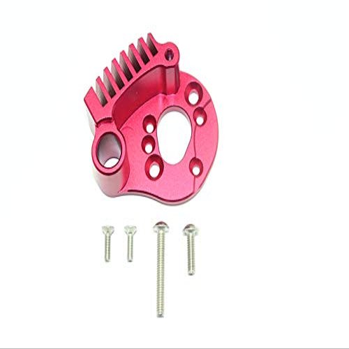 GPM For Traxxas E-Revo 2.0 VXL Brushless (86086-4) Upgrade Parts Aluminum Motor Mount With Heat Sink Fins - 1Pc Set Red