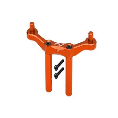 GPM for Arrma Granite 4x4 / Big Rock Crew Cab 4x4 Upgrade Parts Aluminum Front Body Mount & Post - 1Pc Set Orange