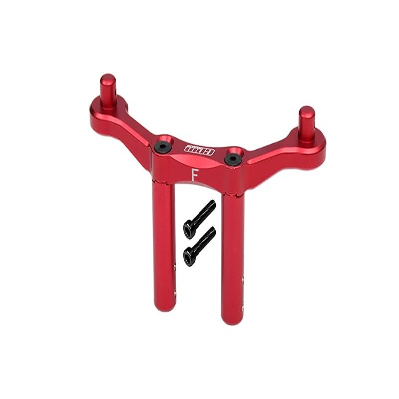 GPM for Arrma Granite 4x4 / Big Rock Crew Cab 4x4 Upgrade Parts Aluminum Front Body Mount & Post - 1Pc Set Red