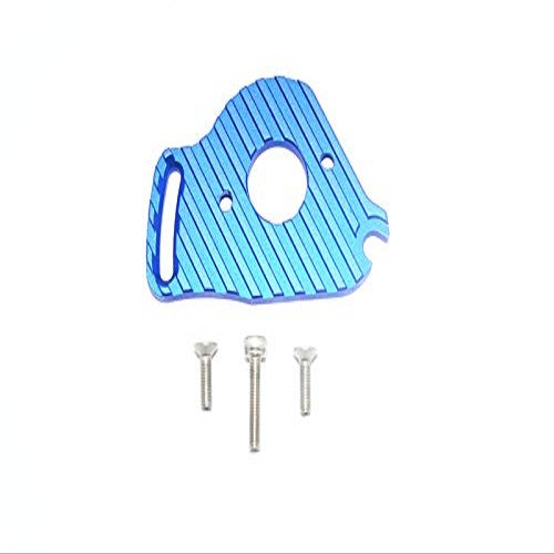GPM For Traxxas Slash 4x4 LCG Upgrade Parts Aluminum Motor Plate With Heat Sink Fins - 1Pc Set Blue