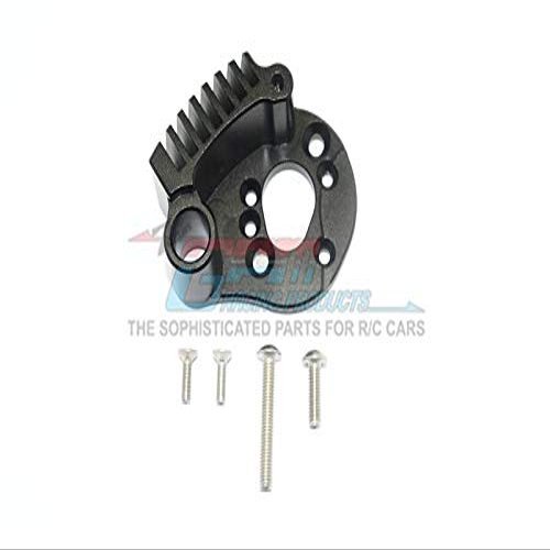 GPM For Traxxas E-Revo 2.0 VXL Brushless (86086-4) Upgrade Parts Aluminum Motor Mount With Heat Sink Fins - 1Pc Set Black