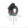 GPM For Traxxas E-Revo 2.0 VXL Brushless (86086-4) Upgrade Parts Aluminum Motor Mount With Heat Sink Fins - 1Pc Set Black view 1