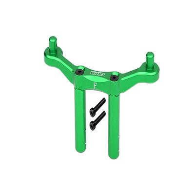 GPM for Arrma Granite 4x4 / Big Rock Crew Cab 4x4 Upgrade Parts Aluminum Front Body Mount & Post - 1Pc Set Green