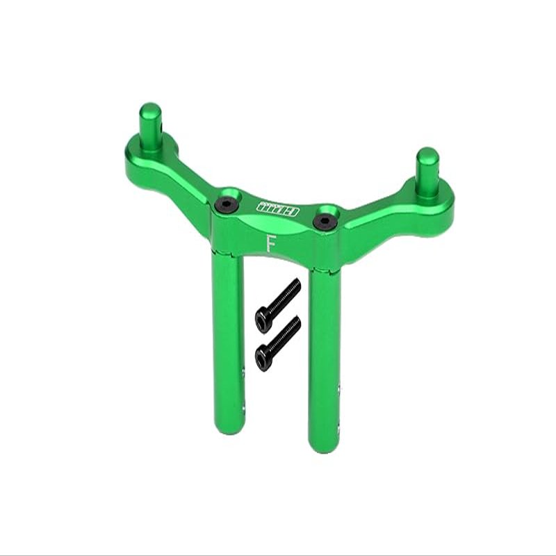 GPM for Arrma Granite 4x4 / Big Rock Crew Cab 4x4 Upgrade Parts Aluminum Front Body Mount & Post - 1Pc Set Green