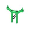 GPM for Arrma Granite 4x4 / Big Rock Crew Cab 4x4 Upgrade Parts Aluminum Front Body Mount & Post - 1Pc Set Green view 1