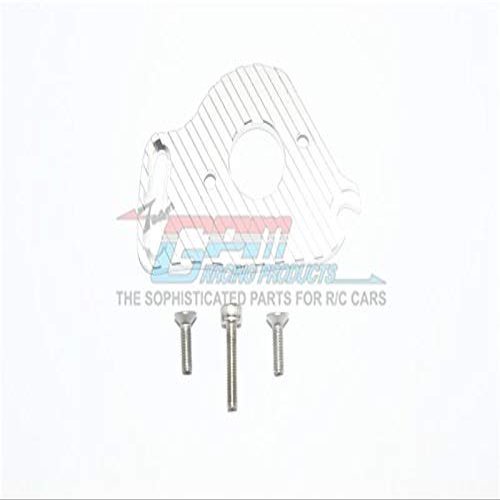 GPM For Traxxas Slash 4x4 LCG Upgrade Parts Aluminum Motor Plate With Heat Sink Fins - 1Pc Set Silver