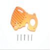 GPM For Traxxas E-Revo 2.0 VXL Brushless (86086-4) Upgrade Parts Aluminum Motor Plate With Heat Sink Fins - 1Pc Set Orange view 1