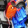 GPM For Traxxas E-Revo 2.0 VXL Brushless (86086-4) Upgrade Parts Aluminum Motor Plate With Heat Sink Fins - 1Pc Set Orange view 2