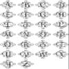 White - Scroll Monogram Initial 15" x 15" Vinyl Decal - Decorative Letter Script Lettering - Die Cut Sticker view 3
