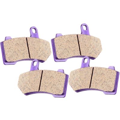 SCITOO Carbon Fiber Brake Pads Fit for 01 05 06 07 08 09 10 11 12 Glide Night Rod Night Rod Special Road Glide Road King Street Glide Street Rod Tri Glide V-Rod