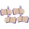 SCITOO Carbon Fiber Brake Pads Fit for 01 05 06 07 08 09 10 11 12 Glide Night Rod Night Rod Special Road Glide Road King Street Glide Street Rod Tri Glide V-Rod view 1