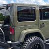 JL JK JKU Window USA Pledge Flag Decals Stickers to fit Jeep Wrangler 2011-2019 (Matte Black - Pass Sides) view 1