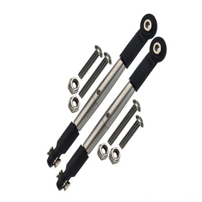 GPM for Losi 1/10 Baja Rey 4WD Desert Truck (LOS03008) Upgrade Parts Stainless Steel Adjustable Tie Rods with Special Ball Ends - 1Pr Set