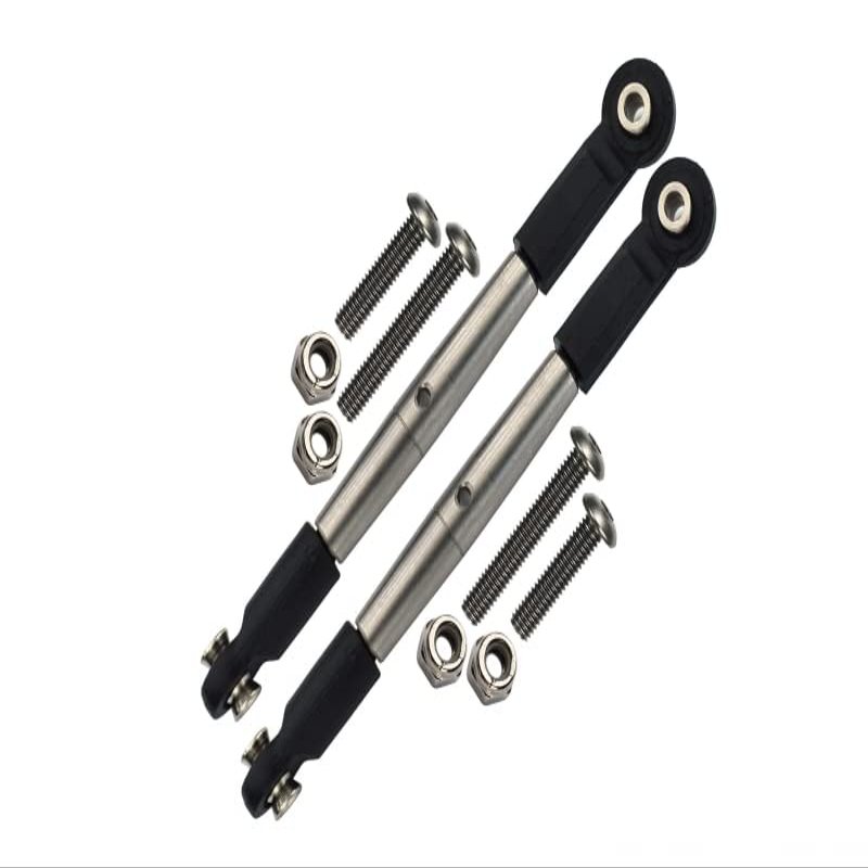 GPM for Losi 1/10 Baja Rey 4WD Desert Truck (LOS03008) Upgrade Parts Stainless Steel Adjustable Tie Rods with Special Ball Ends - 1Pr Set