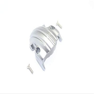 GPM For Tamiya T3-01 Dancing Rider Trike Upgrade Parts Aluminum Front Skid Plate For Front Wheel - 1Pc Set Gray Silver