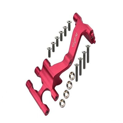 GPM For Losi 1:10 Baja Rey/Rock Rey Upgrade Parts Aluminum Servo Mount - 1Pc Set Red