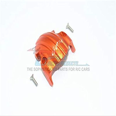 GPM For Tamiya T3-01 Dancing Rider Trike Upgrade Parts Aluminum Front Skid Plate For Front Wheel - 1Pc Set Orange