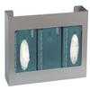American Made Stainless Steel Triple Glove Box Holder (10"H x 16"W x 3 3/4"D) view 1