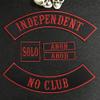 Custom Patch Vest Biker Motorcycle Rocker Name Patches (Red on Black) view 4
