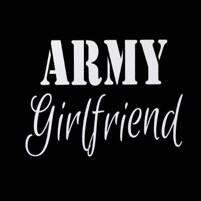Army Girlfriend CCI Decal Vinyl Sticker|Cars Trucks Vans Walls Laptop|White|5.5 x 3.0 in|CCI2086