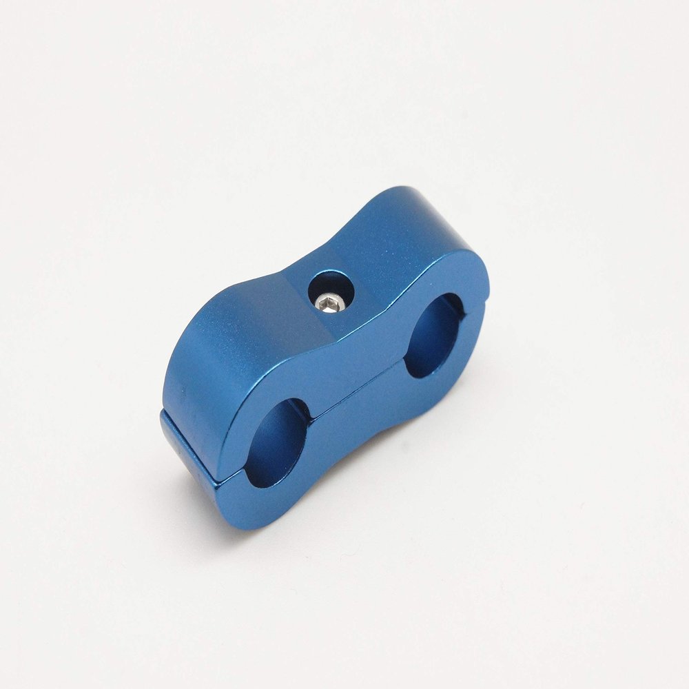 Autobahn88 Aluminum Dual Hose Separator, for Hose OD= 9.5mm (0.37")