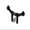 Aluminum Rear Body Mount & Post For Arrma 1:10 Granite 4X4 / Big Rock Crew Cab 4X4 3S / Big Rock 4X4 V3 3S - 1Pc Set Black view 1
