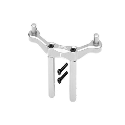 GPM for Arrma Granite 4x4 / Big Rock Crew Cab 4x4 Upgrade Parts Aluminum Front Body Mount & Post - 1Pc Set Silver