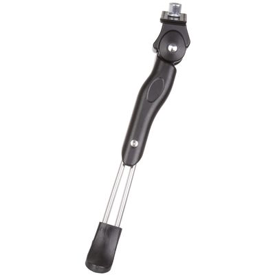 M-Wave Unisex's Kickstand, Alloy, for Center, Adjustable 24"-29", Black, Without Counter Plate
