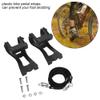VGEBY 1Pair Bike Pedal Straps, Bike Pedal Fixed Straps Toe Clip Cage with Fittings for Outdoor Cycling and Spare Parts Toe Clips for Bike Pedals Bike Pedal Straps view 4