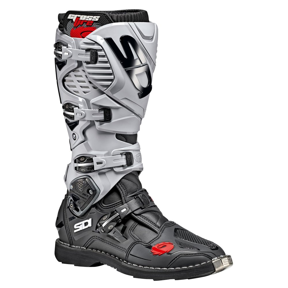 Sidi Crossfire 3 TA Offroad Boots (10/44, Black/Ash)
