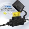 SCCKE 1.6FT 14AWG Ring Terminal to SAE Harness Quick Connect/Disconnect Assembly, 20A Fuse view 3