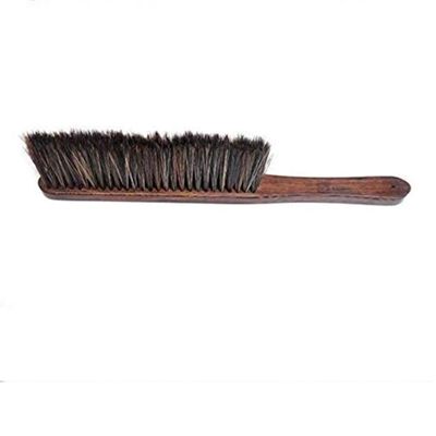 High Level Red Wooden Handle Soft Cleaning Brush -Bed Hotel Family Sofa Sheets Bedspread Carpet Cleaning Natural Bristle Brush Wooden Large for Home Office and Car