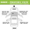 Advance Ignition Compatible with Toyota 1998-2001 Sienna Front Rear Left Driver Side Inside Inner Door Handle Gray 1998 1999 2000 2001 B604 view 2